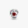 Dezember-Charm „Turquoise Blue Eternity Circle“ – Sterlingsilber