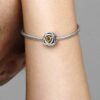 Dezember-Charm „Turquoise Blue Eternity Circle“ – Sterlingsilber