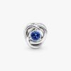 Dezember-Charm „Turquoise Blue Eternity Circle“ – Sterlingsilber