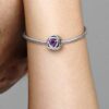 Dezember-Charm „Turquoise Blue Eternity Circle“ – Sterlingsilber