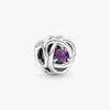 Dezember-Charm „Turquoise Blue Eternity Circle“ – Sterlingsilber
