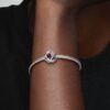Dezember-Charm „Turquoise Blue Eternity Circle“ – Sterlingsilber