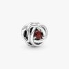 Dezember-Charm „Turquoise Blue Eternity Circle“ – Sterlingsilber