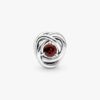 Dezember-Charm „Turquoise Blue Eternity Circle“ – Sterlingsilber