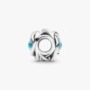 Dezember-Charm „Turquoise Blue Eternity Circle“ – Sterlingsilber
