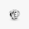 Dezember-Charm „Turquoise Blue Eternity Circle“ – Sterlingsilber
