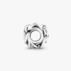 Dezember-Charm „Turquoise Blue Eternity Circle“ – Sterlingsilber