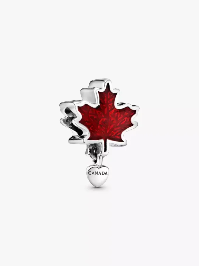 Kanada-Charm „Rotes Ahornblatt“ aus Sterlingsilber Kanada-Charm „Rotes Ahornblatt“ aus Sterlingsilber