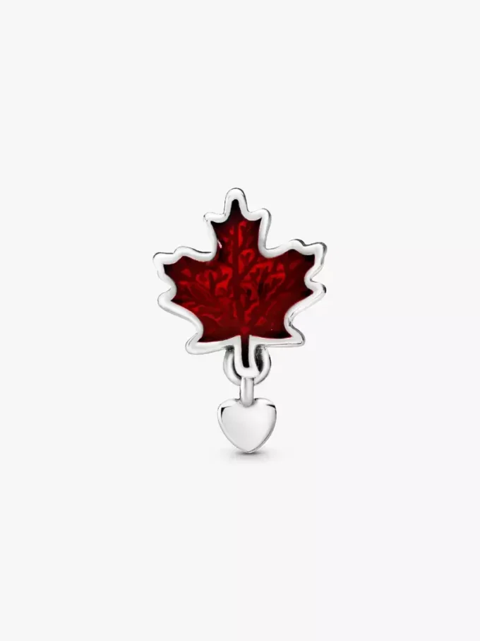 Kanada-Charm „Rotes Ahornblatt“ aus Sterlingsilber Kanada-Charm „Rotes Ahornblatt“ aus Sterlingsilber