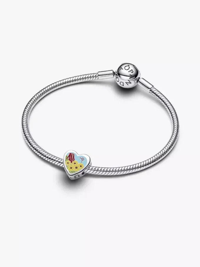 Kansas-Herz-Charm aus Sterlingsilber Kansas-Herz-Charm aus Sterlingsilber