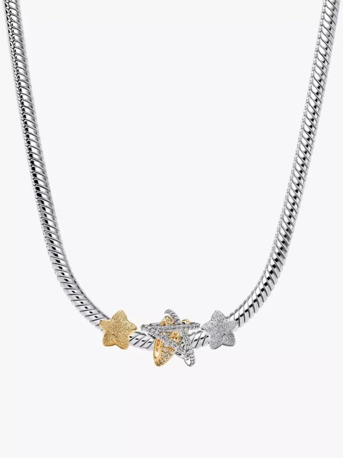 Katseye Stacked with Stars Charm-Halskette, 4er-Set Katseye Stacked with Stars Charm-Halskette, 4er-Set