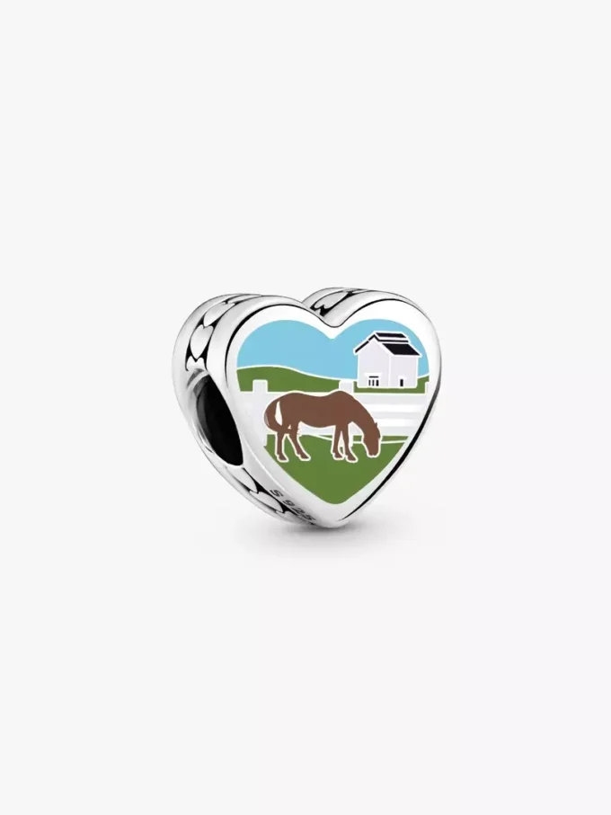 Kentucky-Herz-Charm aus Sterlingsilber Kentucky-Herz-Charm aus Sterlingsilber