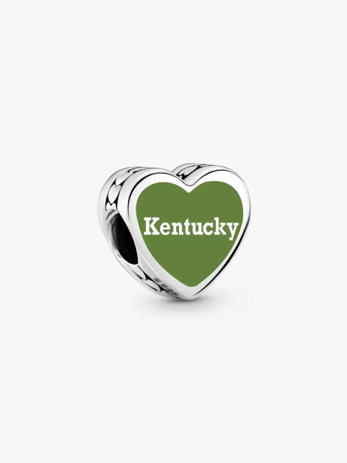 Kentucky-Herz-Charm aus Sterlingsilber Kentucky-Herz-Charm aus Sterlingsilber