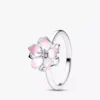 Sterlingsilber-Ring mit Kirschblütenmotiv