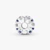 Klarer & blauer funkelnder Clip Charm – Sterlingsilber Klarer & blauer funkelnder Clip Charm – Sterlingsilber