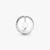 Klarer Pavé-Clip Charm aus Sterlingsilber Klarer Pavé-Clip Charm aus Sterlingsilber