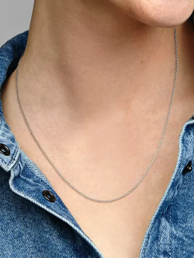 Klassische Kabelkette aus Sterlingsilber Klassische Kabelkette aus Sterlingsilber