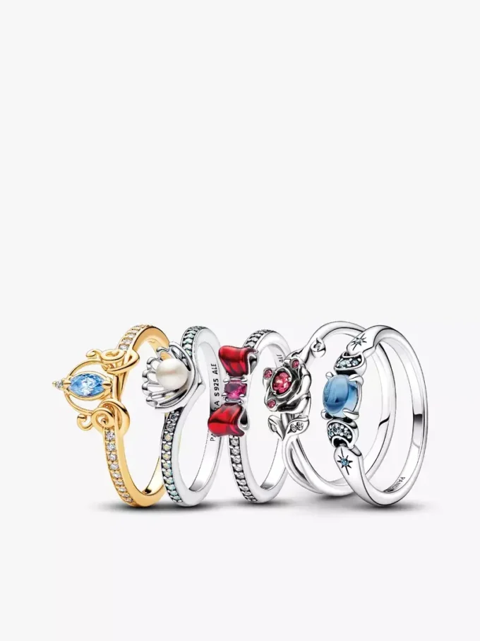 Klassisches Disney-Prinzessinnen-Ringe-Set, 5er-Set Klassisches Disney-Prinzessinnen-Ringe-Set, 5er-Set