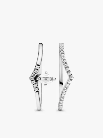 Klassisches Wishbone-Stacking-Ring-Set, 2er-Set