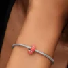 Korallenfarbener Ozean-Charm aus Sterlingsilber Korallenfarbener Ozean-Charm aus Sterlingsilber
