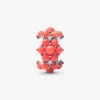 Korallenfarbener Ozean-Charm aus Sterlingsilber Korallenfarbener Ozean-Charm aus Sterlingsilber