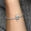Kätzchen- und Wollknäuel-Charm aus Sterlingsilber Kätzchen- und Wollknäuel-Charm aus Sterlingsilber