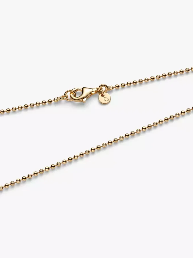 Kugelkette, 14 Karat vergoldet Kugelkette, 14 Karat vergoldet