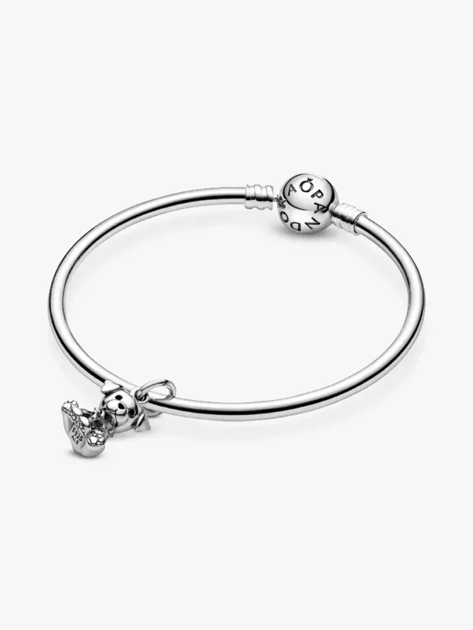 Labrador-Welpen-Dangle Charm aus Sterlingsilber Labrador-Welpen-Dangle Charm aus Sterlingsilber