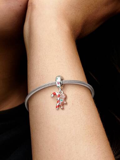 Lebkuchenmann-Dangle Charm – Sterlingsilber Lebkuchenmann-Dangle Charm – Sterlingsilber