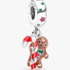 Lebkuchenmann-Dangle Charm – Sterlingsilber Lebkuchenmann-Dangle Charm – Sterlingsilber