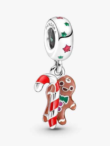 Lebkuchenmann-Dangle Charm – Sterlingsilber Lebkuchenmann-Dangle Charm – Sterlingsilber