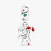 Lebkuchenmann-Dangle Charm – Sterlingsilber Lebkuchenmann-Dangle Charm – Sterlingsilber