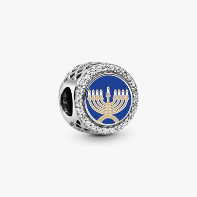 Love and Light Menorah-Charm Love and Light Menorah-Charm