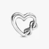 „Love you mom“ Infinity-Herz-Charm aus Sterlingsilber