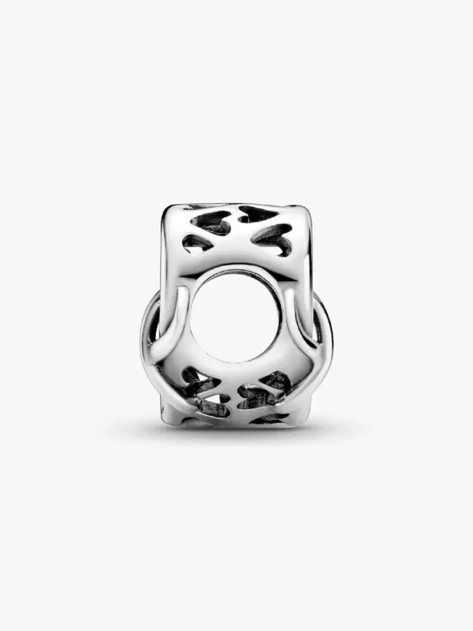 „Love you mom“ Infinity-Herz-Charm aus Sterlingsilber