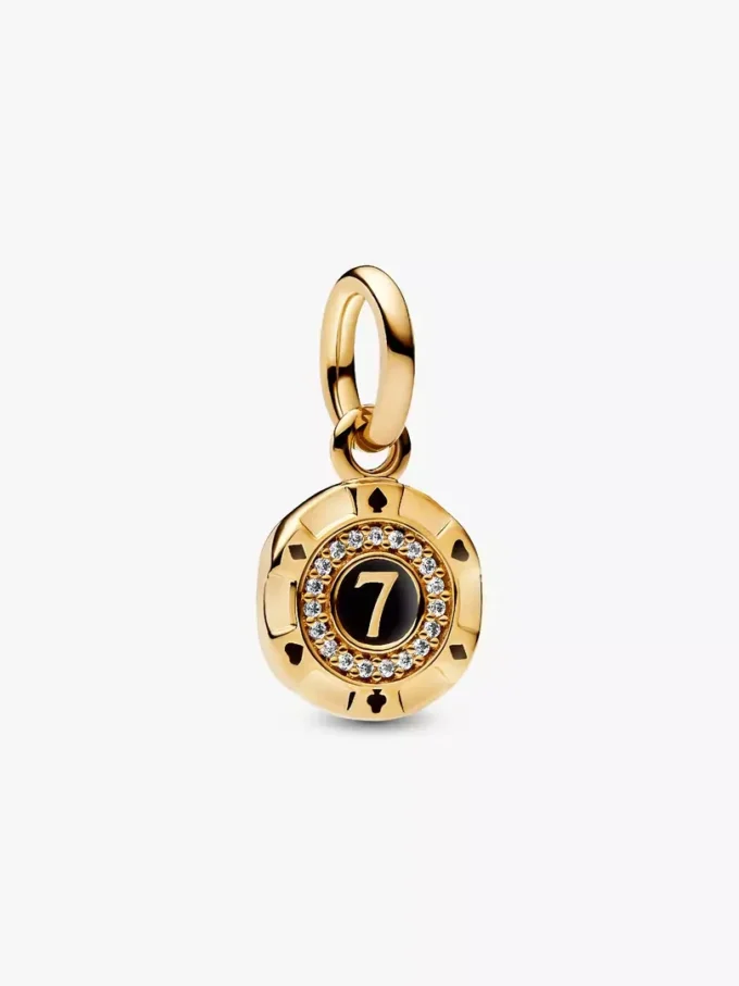 Lucky Chip Dangle Charm, 14 Karat vergoldet Lucky Chip Dangle Charm, 14 Karat vergoldet