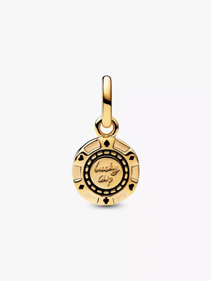 Lucky Chip Dangle Charm, 14 Karat vergoldet Lucky Chip Dangle Charm, 14 Karat vergoldet