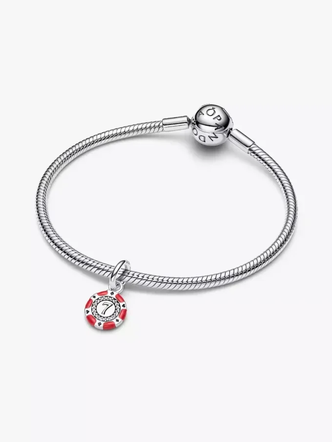 Lucky Chip Dangle Charm aus Sterlingsilber Lucky Chip Dangle Charm aus Sterlingsilber