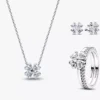 Lucky Little Sparkle Ohrringe- und Halsketten-Set, 3er-Set Lucky Little Sparkle Ohrringe- und Halsketten-Set, 3er-Set
