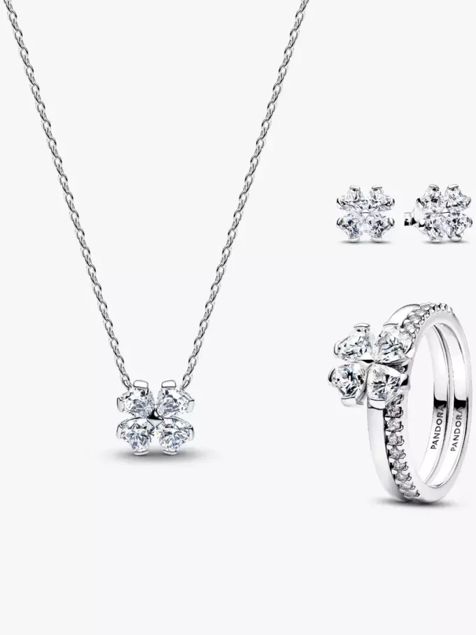 Lucky Little Sparkle Ohrringe- und Halsketten-Set, 3er-Set Lucky Little Sparkle Ohrringe- und Halsketten-Set, 3er-Set