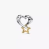 Lucky Star & Heart Charm aus Sterlingsilber, 14 Karat vergoldet Lucky Star & Heart Charm aus Sterlingsilber, 14 Karat vergoldet