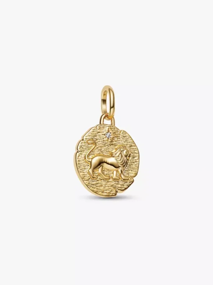Ohrringe mit Löwenmedaillon-Charm, 2er-Set Ohrringe mit Löwenmedaillon-Charm, 2er-Set