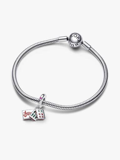Mahjong-Dangle Charm – Sterlingsilber Mahjong-Dangle Charm – Sterlingsilber
