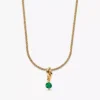 Mai Eternity Circle Dangle Charm Halskette, 2er-Set