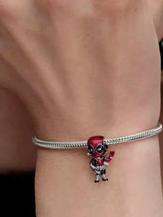 Marvel Deadpool Charm aus Sterlingsilber