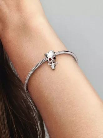 Marvel Guardians of the Galaxy Dancing Groot Charm aus Sterlingsilber