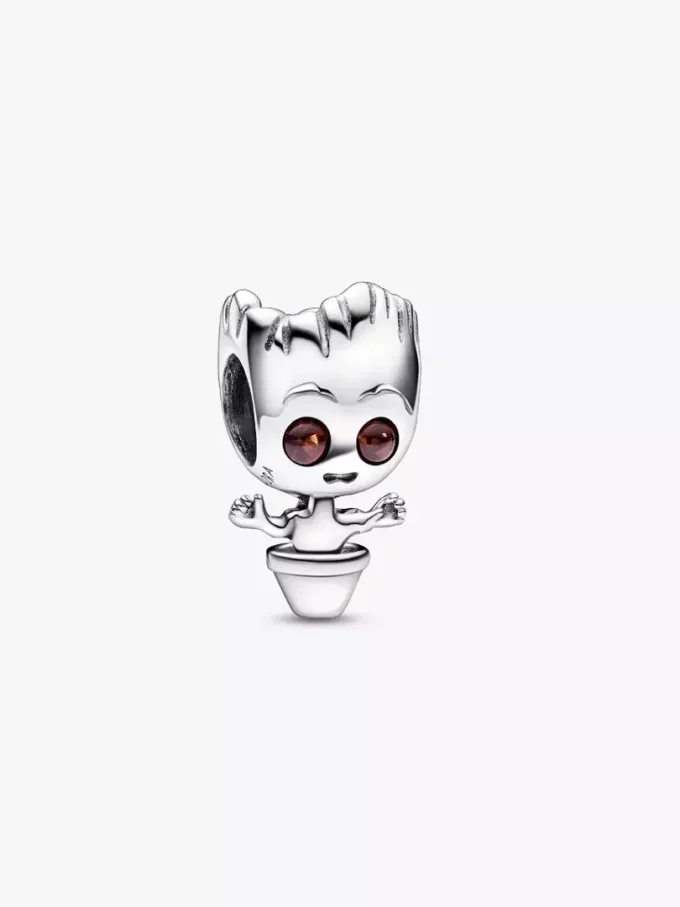Marvel Guardians of the Galaxy Dancing Groot Charm aus Sterlingsilber Marvel Guardians of the Galaxy Dancing Groot Charm aus Sterlingsilber