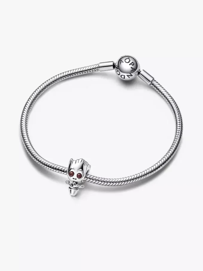 Marvel Guardians of the Galaxy Dancing Groot Charm aus Sterlingsilber Marvel Guardians of the Galaxy Dancing Groot Charm aus Sterlingsilber