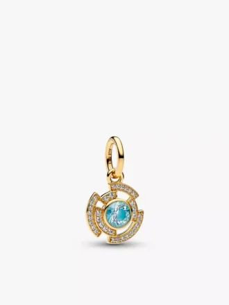 Marvel Iron Man Arc Reactor Dangle Charm, 14-karätig vergoldet