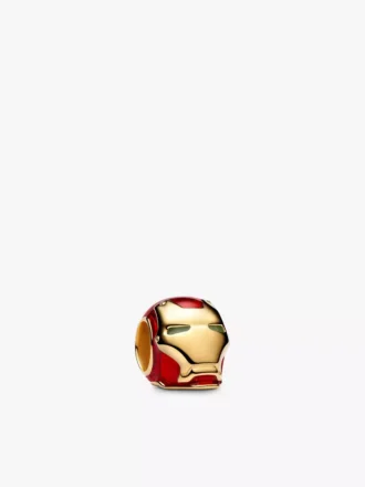 Marvel Iron Man Helm-Charm, 14-karätig vergoldet